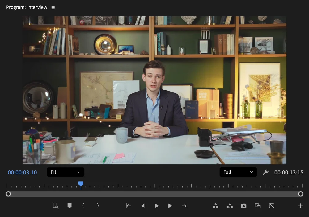 Premiere Pro monitor