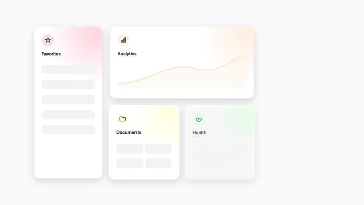 Vibe Motion example: Bento grid