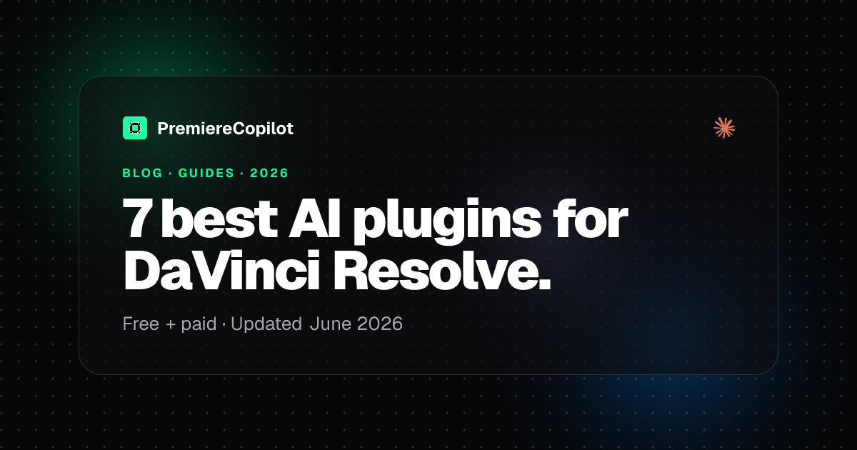 Best AI plugins for DaVinci Resolve in 2026